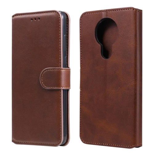 Para Nokia 3.4 / 7.3 Classic Calf Texture PU + TPU Funda de cuero con tapa horizontal, con soporte, ranuras para tarjetas y billetera (marrón)