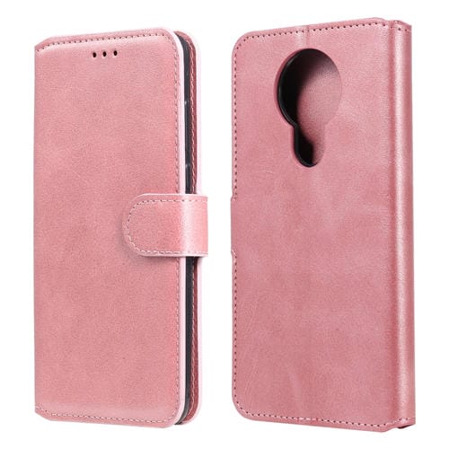 Para Nokia 3.4 / 7.3 Classic Calf Texture PU + TPU Funda de cuero con tapa horizontal, con soporte, ranuras para tarjetas y billetera (oro rosa)