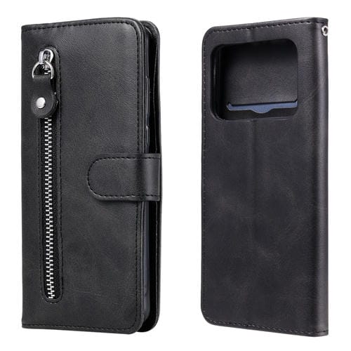 Para Xiaomi MI 11 Ultra Fashion Texture TEXTURE ZOMPTER Horizontal Flip Funda de cuero con soporte y tragamonedas y billetera (Negro)