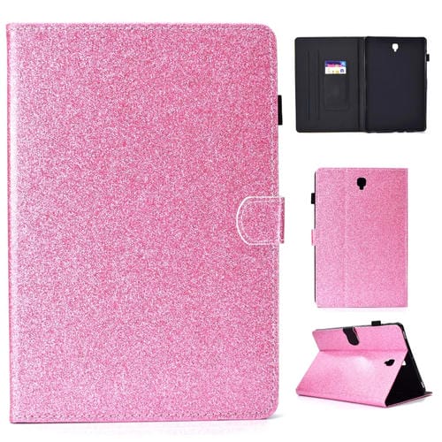 Funda para Galaxy Tab S4 10.5 T830 Cuero con Tapa Horizontal Soporte y Ranura para Tarjeta (Rosa)