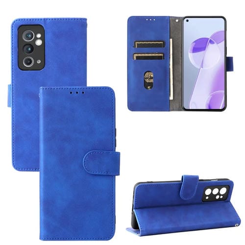 Funda para OnePlus 9Rt 5G con Hebilla Magnética y Textura de Piel PU (Azul)