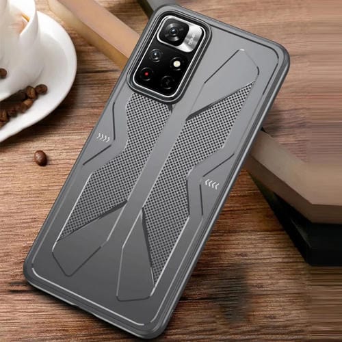 Para Xiaomi Redmi Note 11 TPU Cooling Gaming Phone All-Inclusive Funda a prueba de golpes (gris)