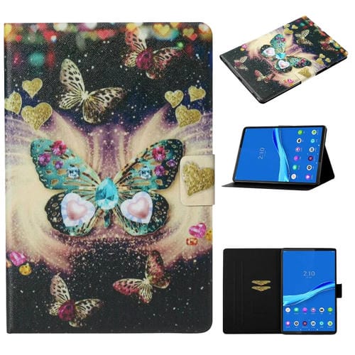 Funda para Tablet Samsung Galaxy Tab A8 10.5 (2021) Cuero Textura Voltaje Mariposas