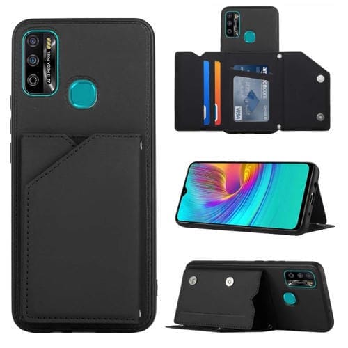 Para Infinix Hot 9 Play Skin Feel PU + TPU + PC Ph.