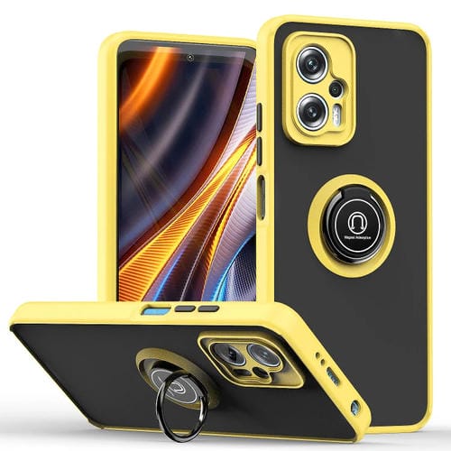 Para Xiaomi Poco X4 GT Q Shadow 1 Series TPU y PC Phone Case (Amarillo)