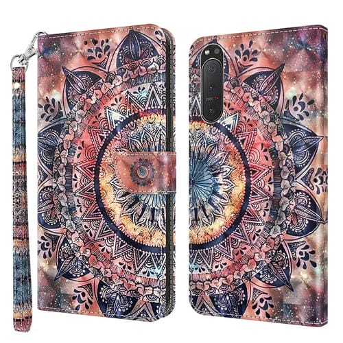 Estuche para Sony Xperia 5 II de Cuero Pintado en 3D (Mandala)