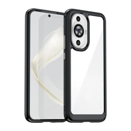 Funda de Acrílico y TPU para Huawei Nova 12S Serie Colorida (Negra)
