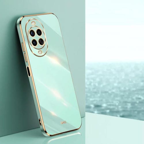 Funda de TPU con borde recto 6D galvanizado para Huawei Nova 14 Ultra XINLI (verde menta)