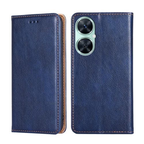 Estuche para Huawei Enjoy 60 Pro / Nova 11I de Cuero Magnético con Aceite Brillante (Azul)