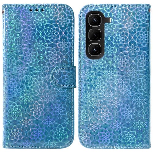 Funda de cuero con hebilla magnética para Infinix Hot 50 Pro 4G (azul)