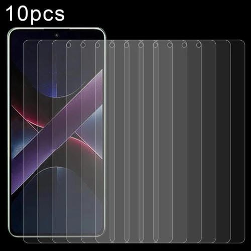 Para Xiaomi Poco X7 Pro 10 Piezas de Película de Vidrio Templado 0,26mm 9H 2.5D