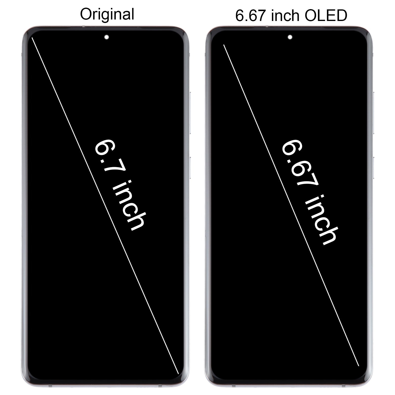 Pantalla Completa OLED + Tactil + Marco Samsung Galaxy S20 + 4G 5G G985 986 Gris
