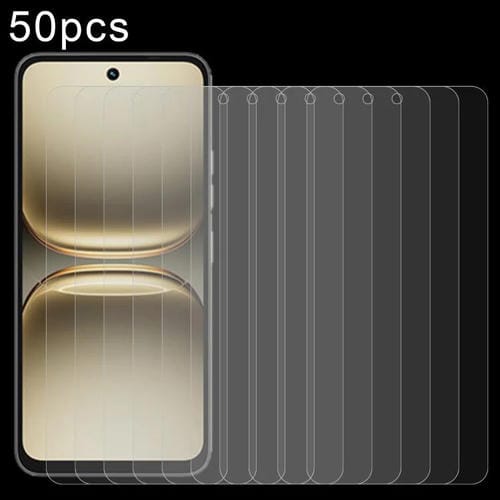 Película de vidrio templado 9H 2.5D de 0,26 mm para Tecno Pop 10 (50 unidades)