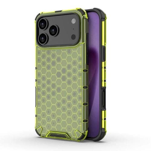 Funda antigolpes Honeycomb para iPhone 17 Pro (verde)