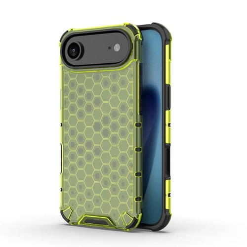 Funda antigolpes con diseño de panal para iPhone 17 Air (verde)