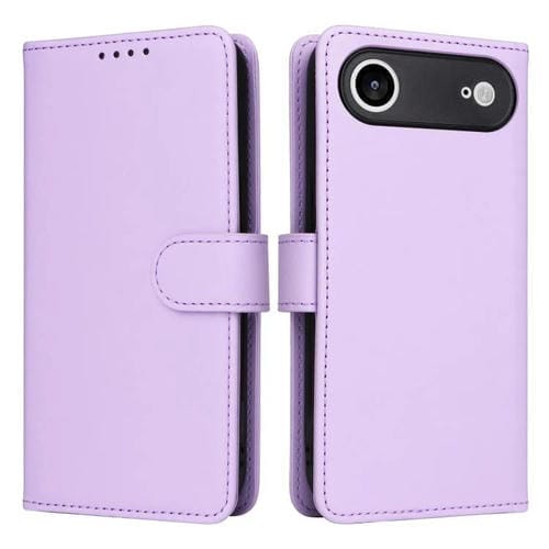 Funda BETOPNICE BN-005 2 en 1 desmontable de imitación de cuero genuino para iPhone 17 Air (morado claro)