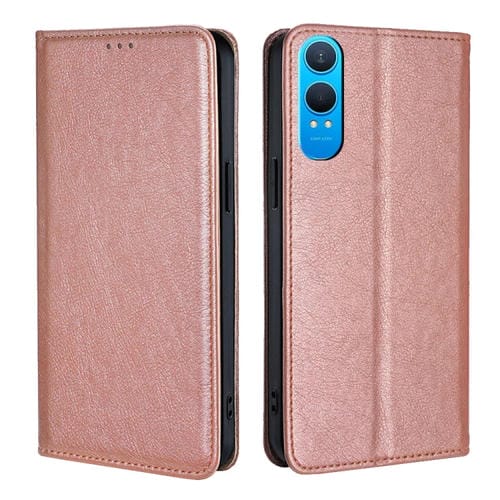 Funda de Cuero Magnética OnePlus Nord Ce 4 Lite 5G Acabado Brillante (Oro Rosa)