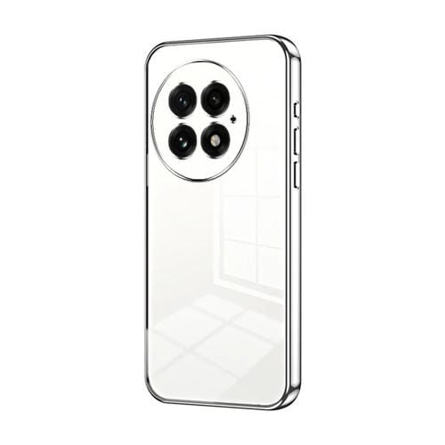 Funda para Teléfono OnePlus 13 con Orificios Finos y Revestimiento Transparente (Plateada)