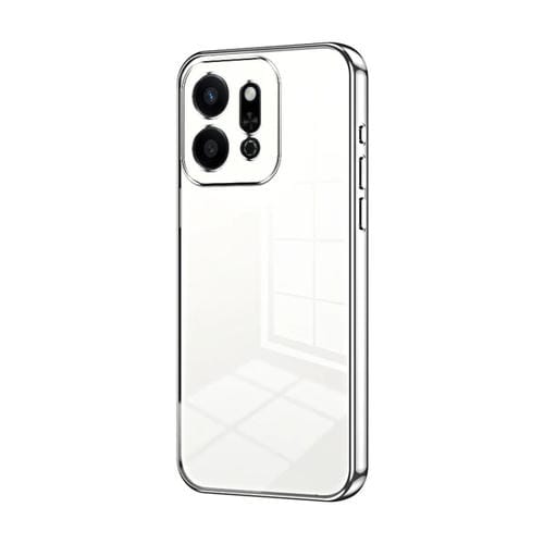 Funda para Teléfono Honor Play 9T 5G con Orificios Finos y Revestimiento Transparente (Plateada)