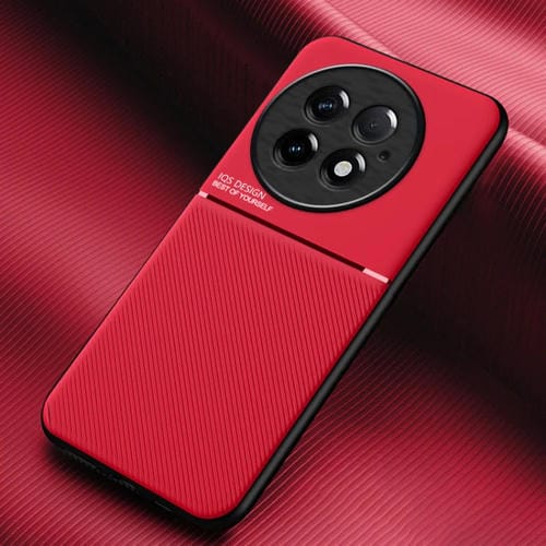 Funda Híbrida TPU con Diseño Magnético y Tira Inclinable para OnePlus 13 (Rojo)