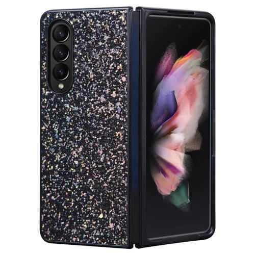 Estuche plegable para Samsung Galaxy Z Fold3 5G Flash Diamond (Flash Black)