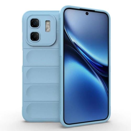 Funda TPU y Franela para Infinix Hot 50I 4G con Protección Mágica Global (Azul Claro)