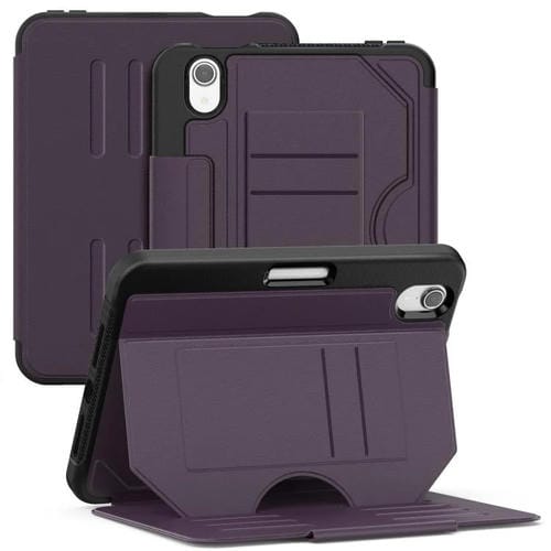 Funda Magnética Cuero para iPad Mini 2024 Mini 6 (Morado)