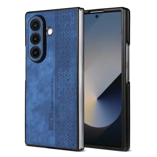 Funda AZNS con relieve 3D para Samsung Galaxy Z Fold7 5G (azul)