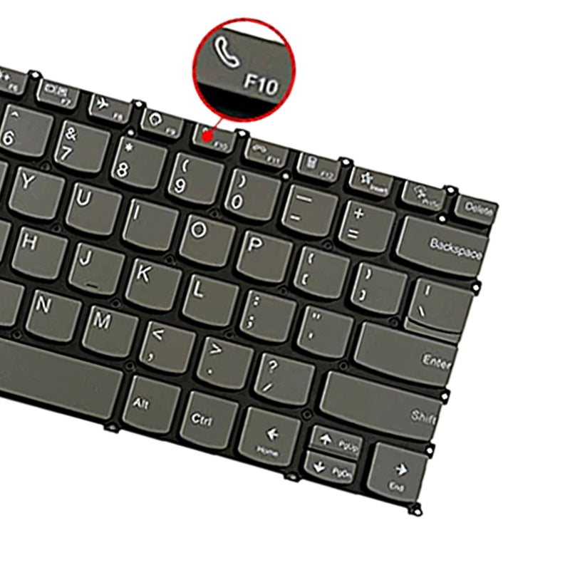 Teclado Completo con Retroiluminacion USA Version Lenovo IdeaPad 5 Yoga Slim 7 Pro Gris