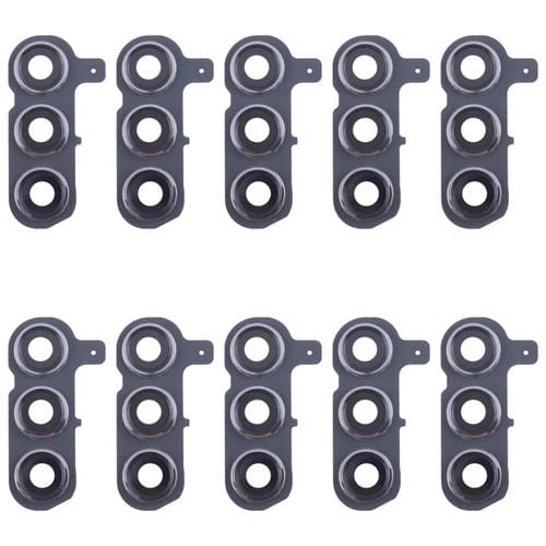 Cubierta de Lente de Cámara Trasera para Samsung Galaxy S24+ SM-S926B (10 Piezas) (Plateada)