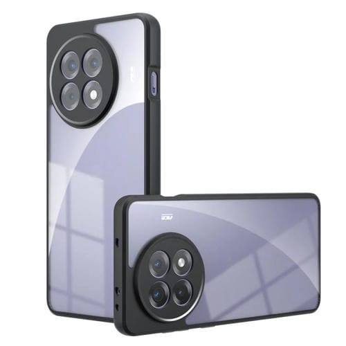 Funda híbrida TPU y PC para OnePlus Ace 5/5 Pro con orificio preciso (Transparente)