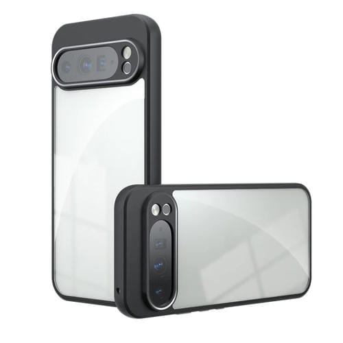 Funda de Teléfono Híbrida TPU y PC para Google Pixel 9 Pro XL (Transparente)
