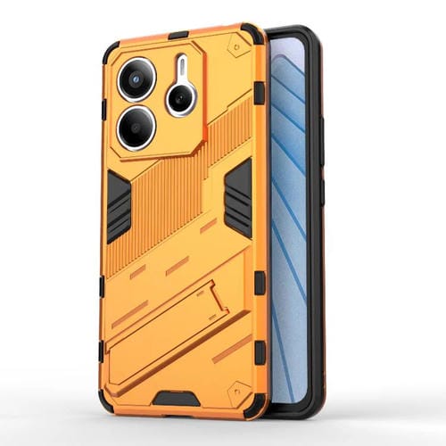 Para Redmi Note 14 5G Punk Armor 2 En 1 PC + Funda de Teléfono de TPU con Soporte (Naranja)