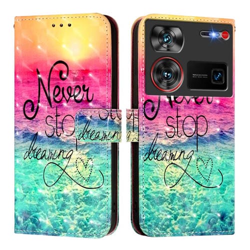 Funda de Cuero con Tapa Horizontal para ZTE Nubia Z60 Ultra (Chasing Dreams)