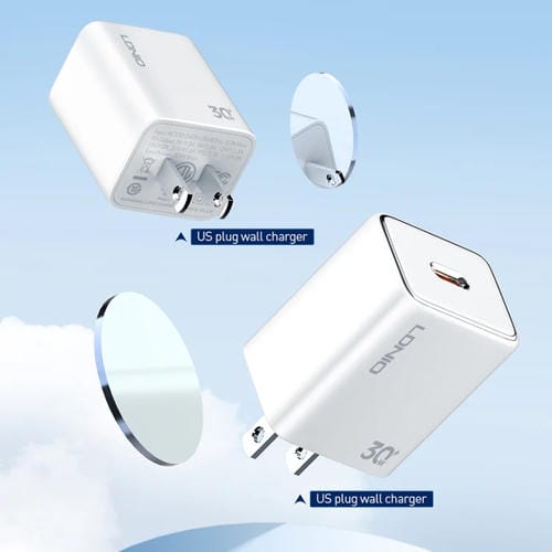 Cargador Rápido Ldnio A1508C Pd30W Usb-C con Cable Tipo C 1 m (Blanco)