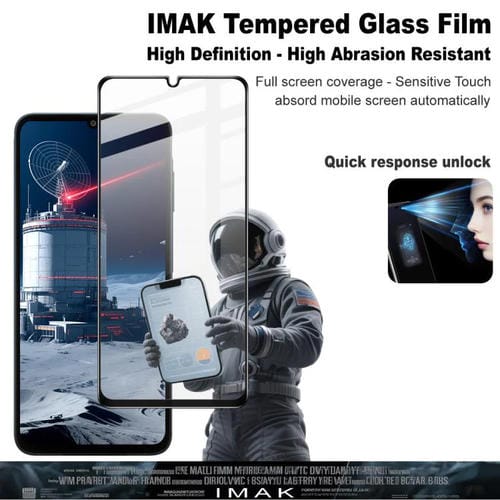 Película de vidrio templado de pantalla completa imak 9H para Samsung Galaxy A25 5G, versión JPN, serie Pro+