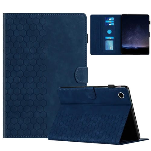 Funda para Tablet Samsung Galaxy Tab A9 Cuero Relieve Panal (Azul)