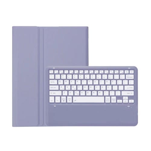 Funda de Cuero para Tableta Honor Magicpad 2 12.3 Ah22 con Teclado Bluetooth Desmontable (Blanco Lavanda)