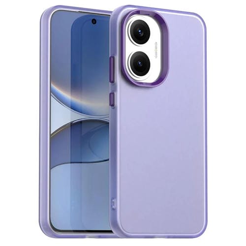 Funda híbrida de TPU a prueba de golpes para Xiaomi Poco F7 Candy PC (morado)