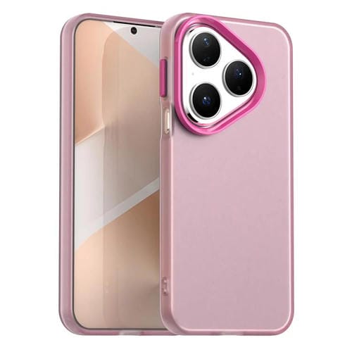 Funda híbrida de TPU a prueba de golpes para Huawei Pura 80 Candy PC (roja)