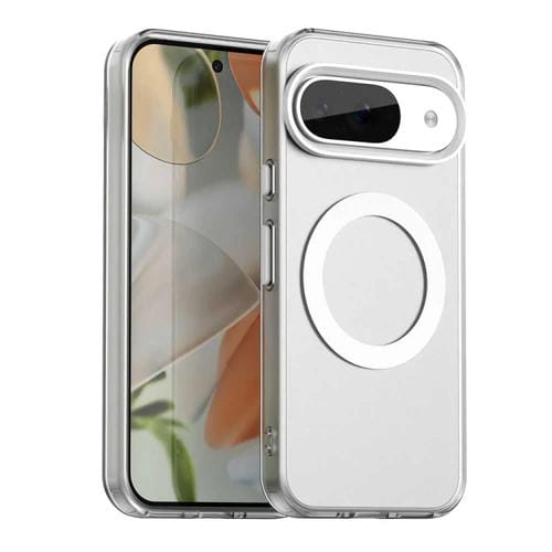 Funda híbrida TPU y PC con Magsafe Candy para Google Pixel 9 (Blanca)