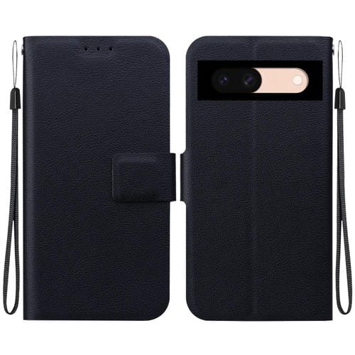 Funda de Cuero Ultrafina con Hebilla Magnética para Google Pixel 8A (Negra)