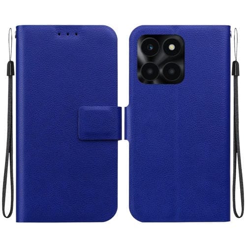 Funda de Cuero Ultrafina con Hebilla Magnética para Honor X6A (Azul)