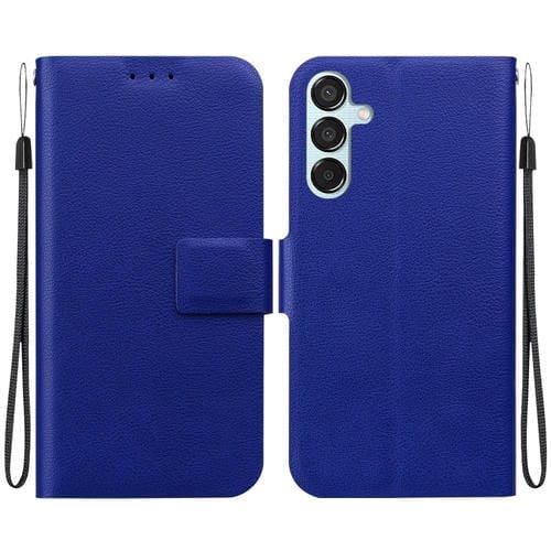 Funda Cuero Ultrafina Samsung Galaxy M15/F15 Hebilla Magnética (Azul)