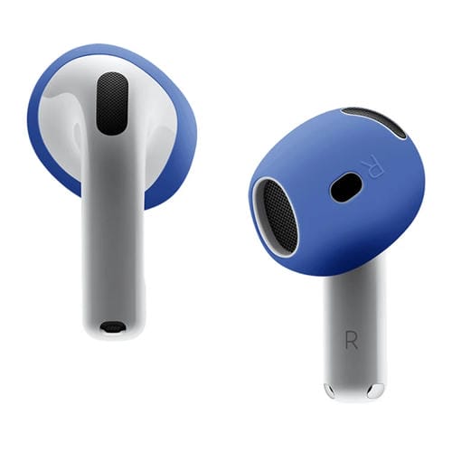 Funda Protectora Silicona Suave para Auriculares AirPods 4 (Azul Oscuro)