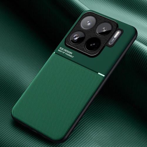 Funda híbrida de TPU y policarbonato con diseño magnético para Xiaomi 15S Pro (verde)