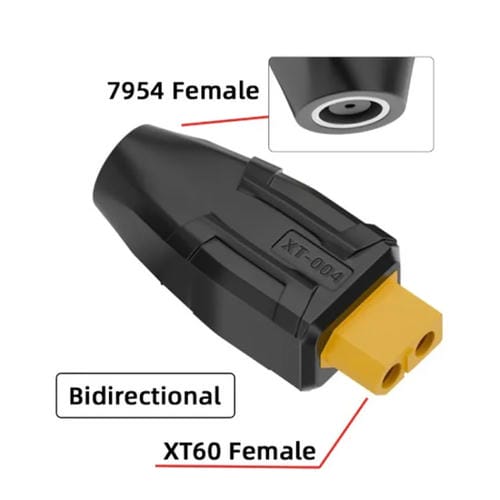 Adaptador de Intercambio XT-001 XT60 a 5525 Conector de Energía