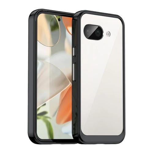 Funda híbrida TPU acrílica Serie Colorida para Google Pixel 9A (Negra)