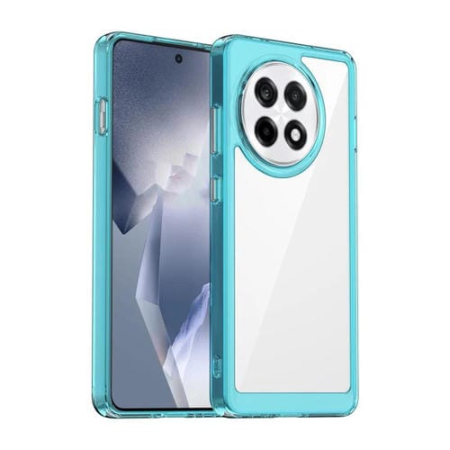 Funda Híbrida Acrílico TPU OnePlus Ace 5 5G Serie Colorida (Azul Transparente)