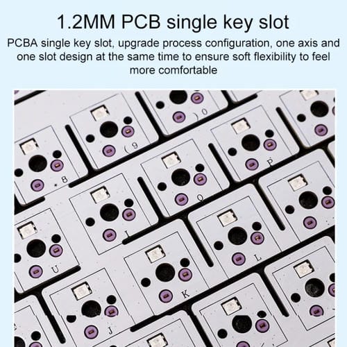Teclado Mecánico Aula F75 80 Teclas con Cable, 2,4G y Bluetooth, RGB Personalizado (Azul Marino)